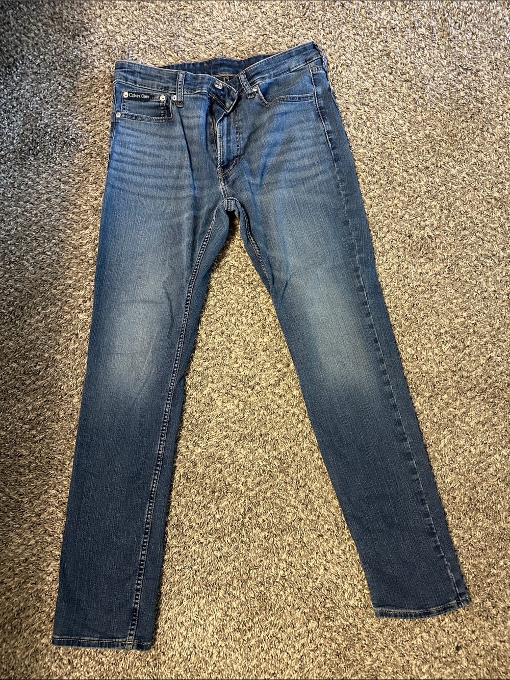 Calvin Klein Slim Men’s Blue Wash Jeans